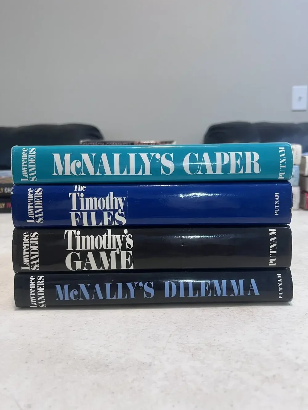 Lot of 4 Lawrence Sanders Archy McNally Books HC 1st Edition w/ Dust Jackets VG